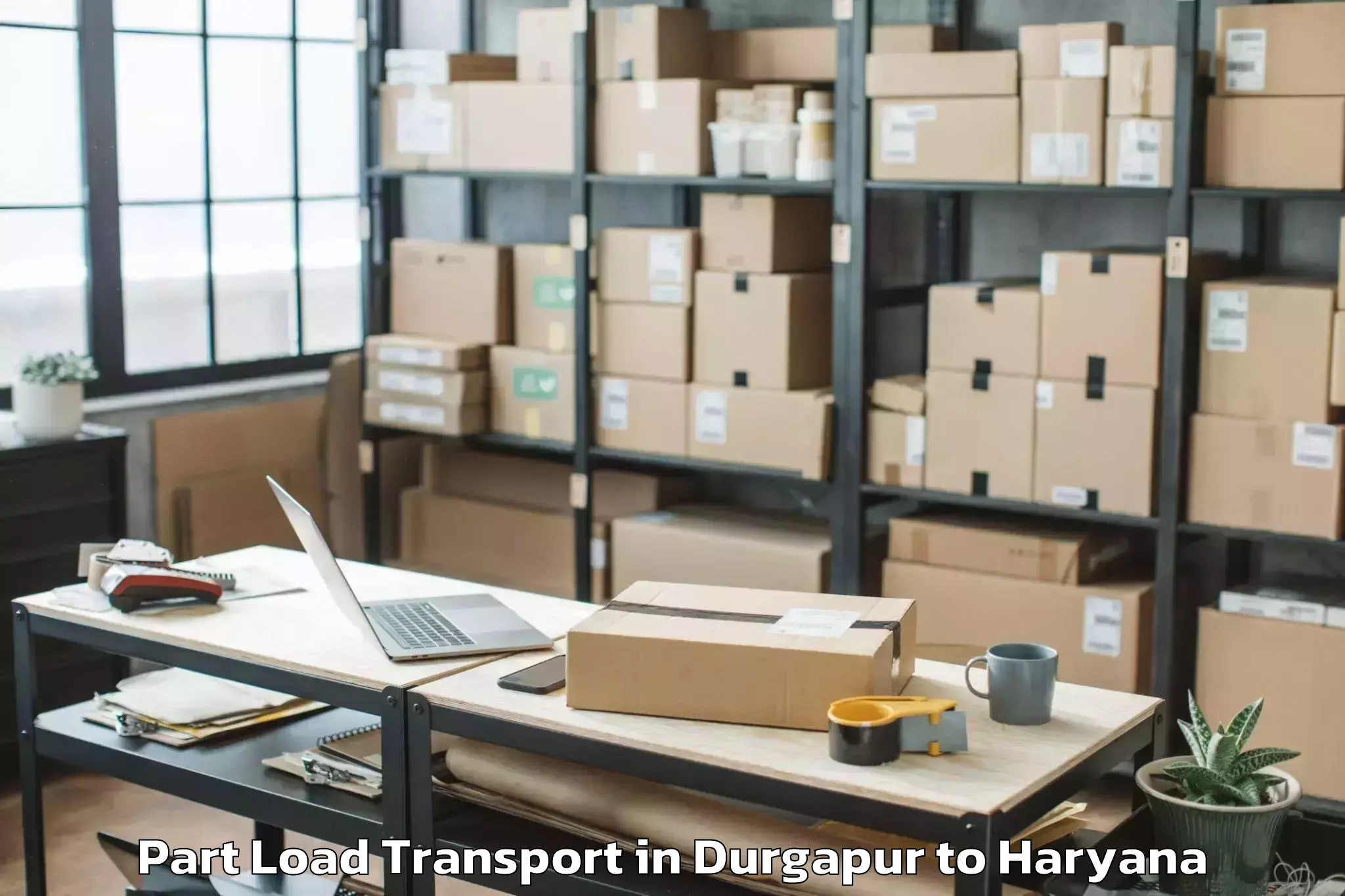 Reliable Durgapur to Rishihood University Sonipat Part Load Transport